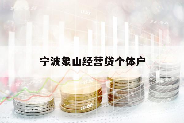 寧波象山經(jīng)營貸個(gè)體戶