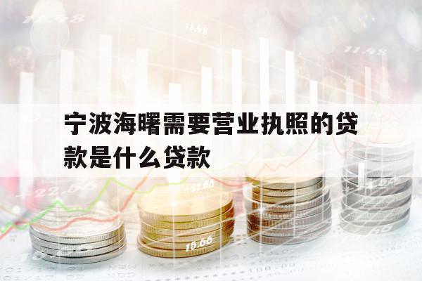 寧波海曙需要營(yíng)業(yè)執(zhí)照的貸款是什么貸款