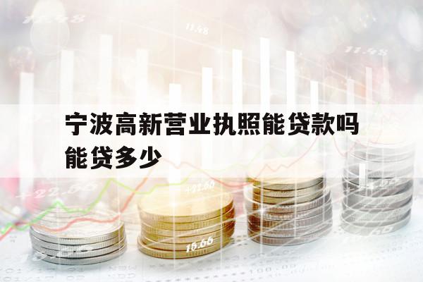 寧波高新營業(yè)執(zhí)照能貸款嗎能貸多少