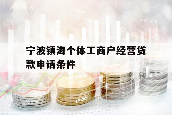寧波鎮(zhèn)海個體工商戶經營貸款申請條件