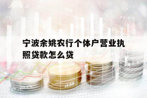 寧波余姚農(nóng)行個體戶營業(yè)執(zhí)照貸款怎么貸