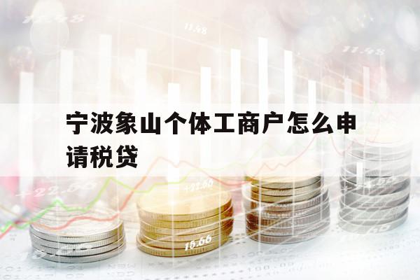 寧波象山個體工商戶怎么申請稅貸