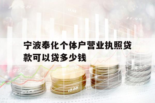 寧波奉化個體戶營業(yè)執(zhí)照貸款可以貸多少錢
