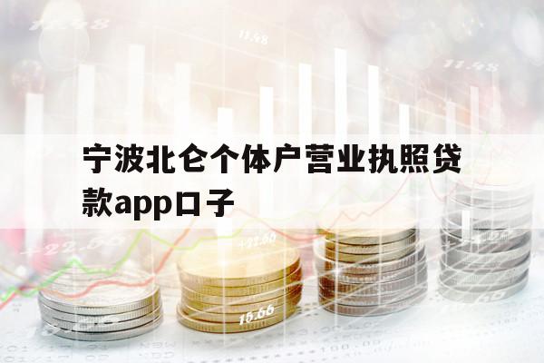 寧波北侖個體戶營業(yè)執(zhí)照貸款app口子