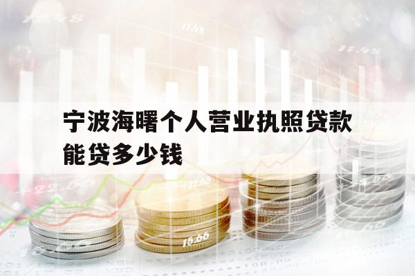 寧波海曙個(gè)人營(yíng)業(yè)執(zhí)照貸款能貸多少錢