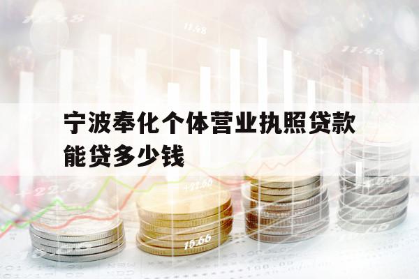 寧波奉化個體營業(yè)執(zhí)照貸款能貸多少錢