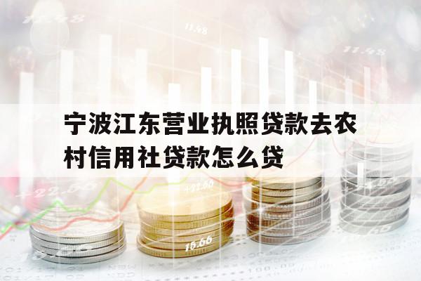 寧波江東營(yíng)業(yè)執(zhí)照貸款去農(nóng)村信用社貸款怎么貸