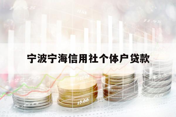 寧波寧海信用社個(gè)體戶貸款