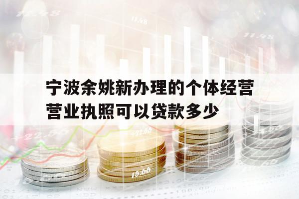 寧波余姚新辦理的個體經(jīng)營營業(yè)執(zhí)照可以貸款多少