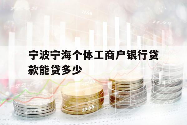 寧波寧海個體工商戶銀行貸款能貸多少