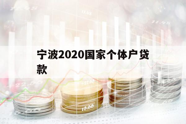 寧波2020國家個體戶貸款