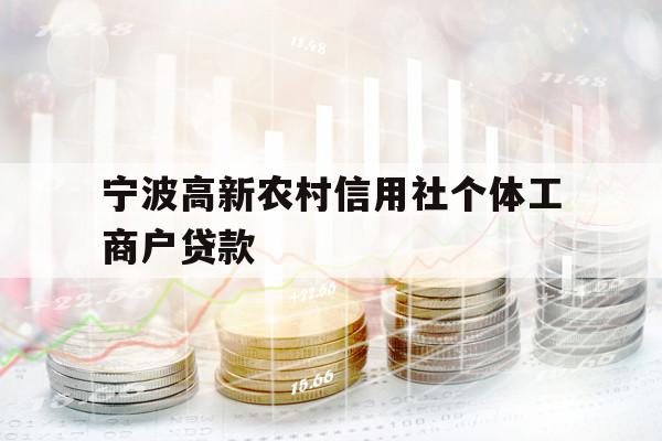 寧波高新農(nóng)村信用社個(gè)體工商戶貸款
