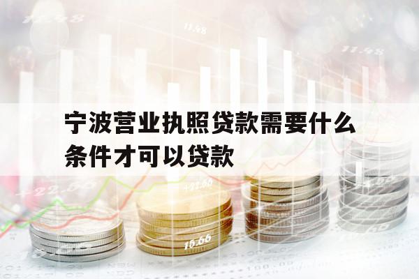 寧波營業(yè)執(zhí)照貸款需要什么條件才可以貸款