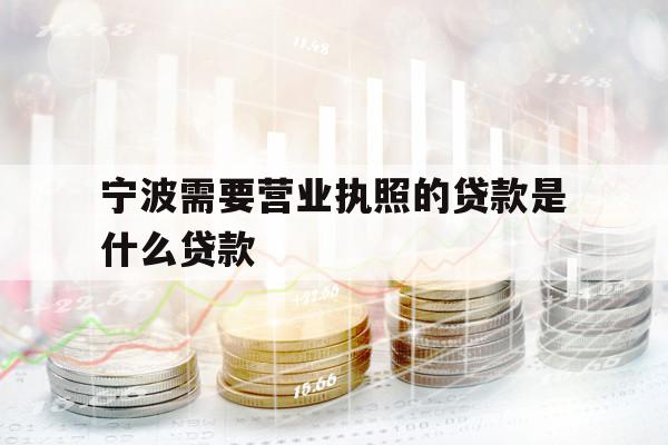 寧波需要營業(yè)執(zhí)照的貸款是什么貸款