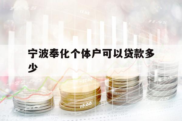 寧波奉化個體戶可以貸款多少