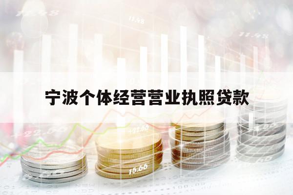 寧波個體經(jīng)營營業(yè)執(zhí)照貸款