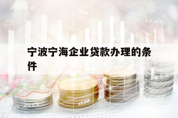 寧波寧海企業(yè)貸款辦理的條件