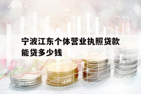 寧波江東個(gè)體營(yíng)業(yè)執(zhí)照貸款能貸多少錢