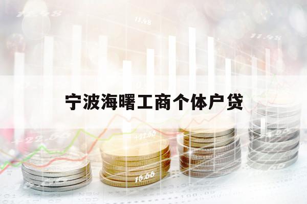 寧波海曙工商個(gè)體戶貸