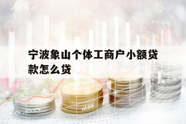 寧波象山個體工商戶小額貸款怎么貸