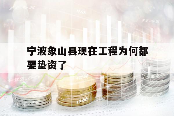 寧波象山縣現(xiàn)在工程為何都要墊資了