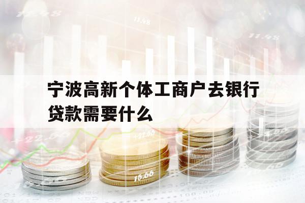 寧波高新個體工商戶去銀行貸款需要什么