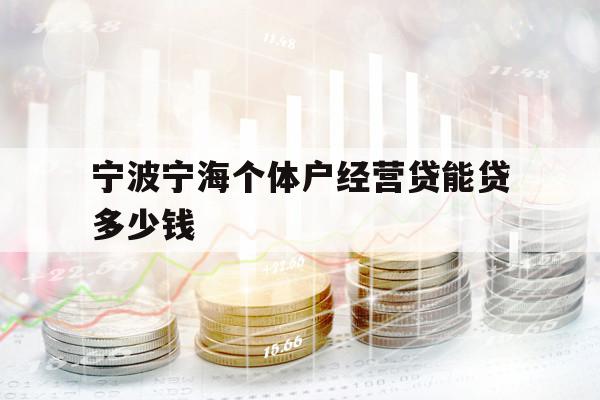 寧波寧海個體戶經營貸能貸多少錢