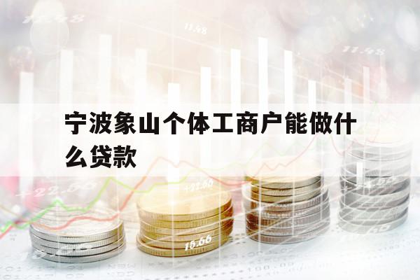 寧波象山個體工商戶能做什么貸款