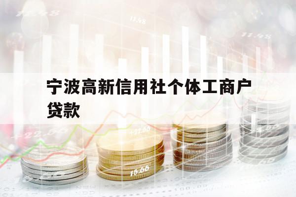 寧波高新信用社個(gè)體工商戶(hù)貸款