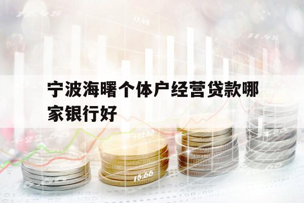 寧波海曙個體戶經(jīng)營貸款哪家銀行好