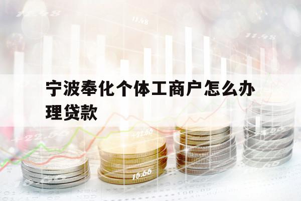 寧波奉化個體工商戶怎么辦理貸款 寧波奉化個體工商戶怎么辦理貸款